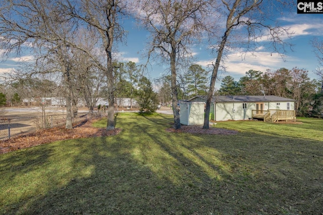 104 Big John Rd, Elgin, SC 29045 - view of yard featuring a deck