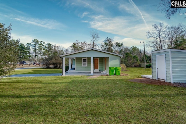 104 Big John Rd, Elgin, SC 29045 - view of front of property featuring a front lawn and covered porch