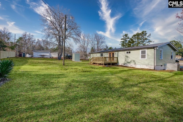 104 Big John Rd, Elgin, SC 29045 - view of yard featuring a deck