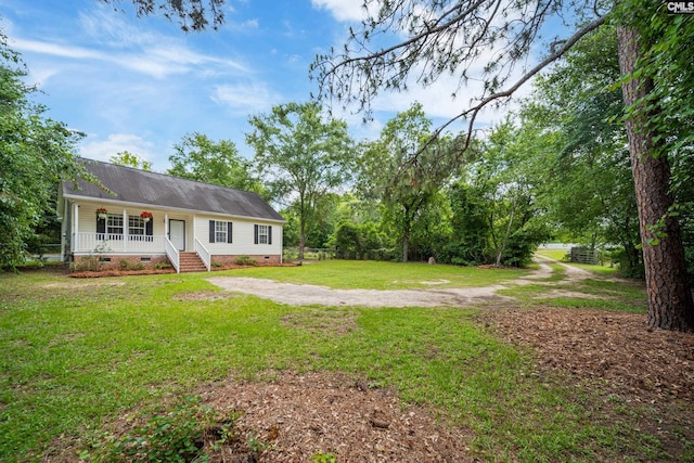 144 Stephanie Dr, Lexington, SC 29073 - view of grassy yard with covered porch
