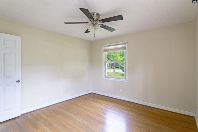 1629 B Ave, West Columbia, SC 29169 - unfurnished room with baseboards, wood finished floors, and a ceiling fan