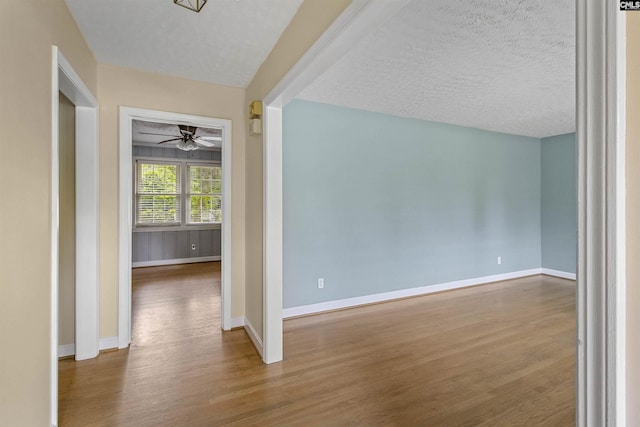 1629 B Ave, West Columbia, SC 29169 - additional living space featuring wood finished floors, ceiling fan, baseboards, and a textured ceiling