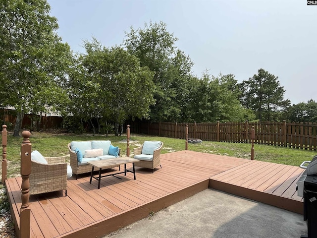 925 Corison Loop, Columbia, SC 29229 - wooden terrace featuring an outdoor living space