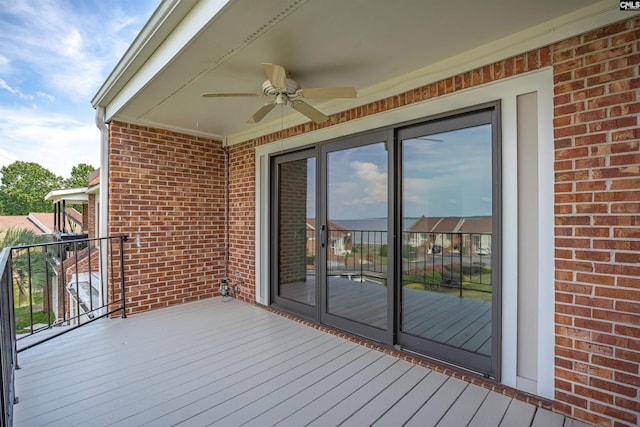 10 Low Hill Ln, Lexington, SC 29072 - deck featuring ceiling fan