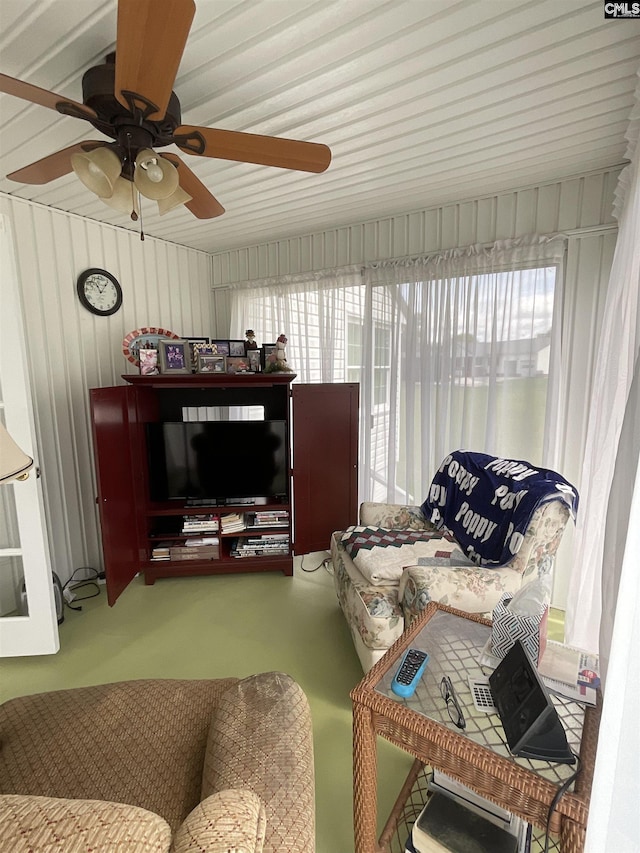 150 Azalea Ave, Bamberg, SC 29003 - living area featuring plenty of natural light and ceiling fan