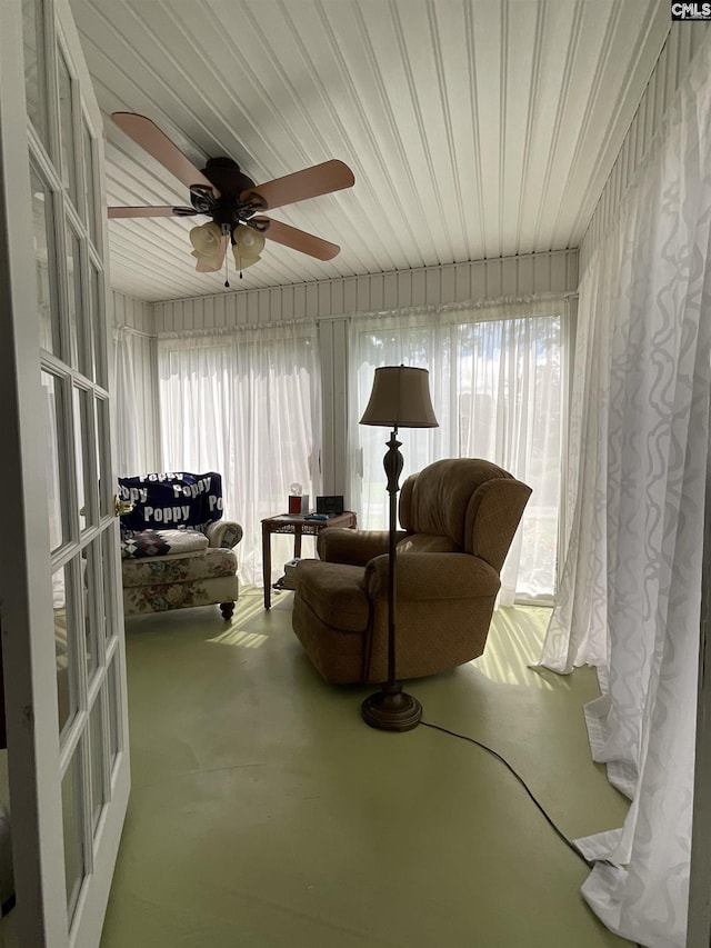 150 Azalea Ave, Bamberg, SC 29003 - living area with a ceiling fan and healthy amount of natural light