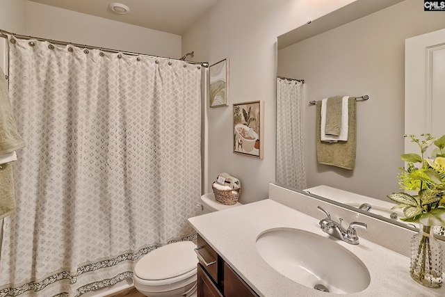 2426 Trakand Dr, Lexington, SC 29073 - full bathroom featuring toilet, vanity, and a shower with shower curtain