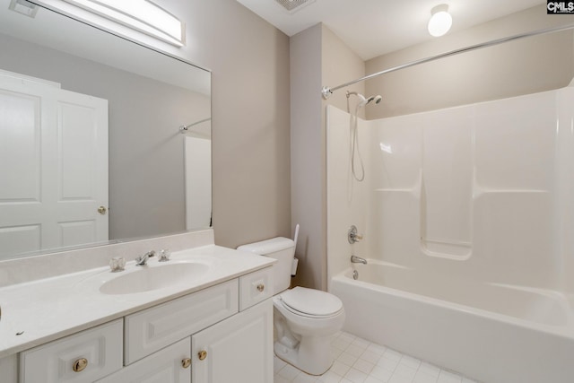 311 Hillridge Way, Columbia, SC 29229 - full bath with toilet, vanity, tile patterned flooring, and  shower combination
