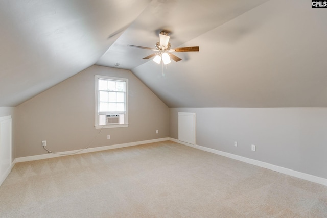 311 Hillridge Way, Columbia, SC 29229 - bonus room featuring light colored carpet, baseboards, lofted ceiling, and a ceiling fan