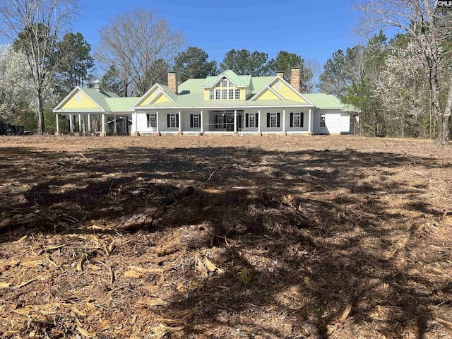 88C Tombfield Rd, Camden, SC 29020 - view of front of house with a chimney and a porch