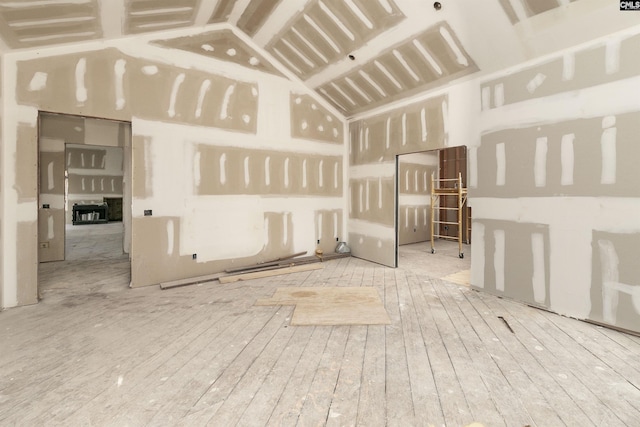 88C Tombfield Rd, Camden, SC 29020 - empty room with vaulted ceiling and wood finished floors