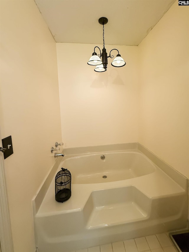 213 River Xing, Lexington, SC 29072 - bathroom featuring a garden tub and tile patterned floors