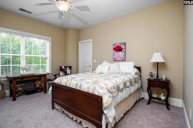 237 Peninsula Way, Columbia, SC 29229 - bedroom featuring light colored carpet, ceiling fan, and baseboards