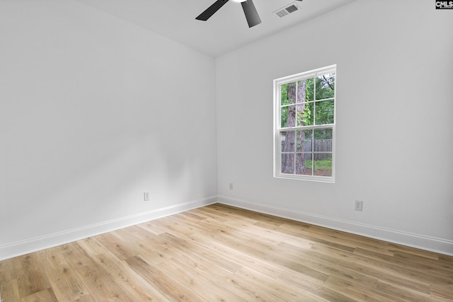 3723 Hoyt St, Columbia, SC 29223 - spare room with a ceiling fan, light wood-type flooring, and baseboards