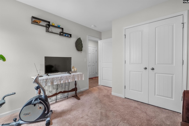 254 Sundew Rd, Elgin, SC 29045 - exercise area featuring carpet flooring and baseboards