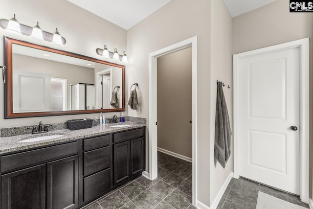 300 Brookland Way W, Columbia, SC 29169 - full bathroom featuring double vanity and baseboards