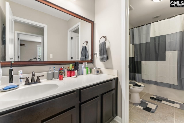 300 Brookland Way W, Columbia, SC 29169 - bathroom with vanity, tile patterned flooring, and toilet