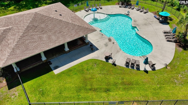 2752 Pawtucket Way, Chapin, SC 29036 - aerial view of a pool