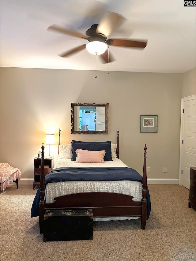 166 Sawney Creek Cir, Ridgeway, SC 29130 - carpeted bedroom featuring baseboards and ceiling fan