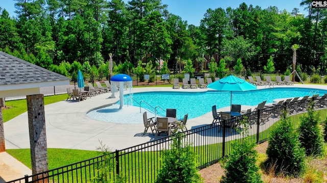 2351 Hadley Xing, Chapin, SC 29036 - community pool with a patio area and view of wooded area