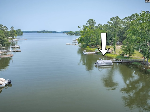 1620 Deep Cove Ln, Gilbert, SC 29054 - water view featuring a dock