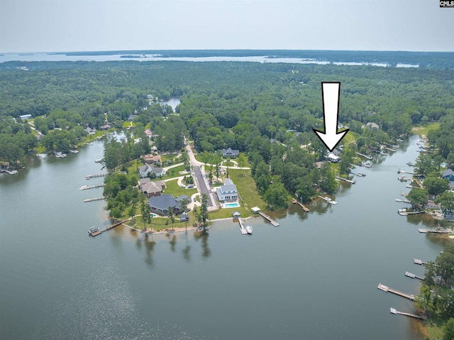 1620 Deep Cove Ln, Gilbert, SC 29054 - aerial view of a heavily wooded area and a nearby body of water