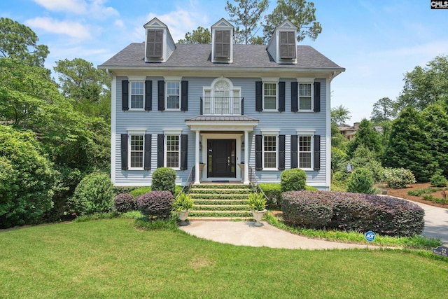 22 Mallet Hill Ct, Columbia, SC 29223 - colonial house featuring a front lawn and roof with shingles