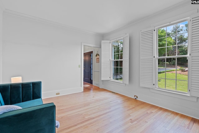 22 Mallet Hill Ct, Columbia, SC 29223 - unfurnished room with wood finished floors, ornamental molding, and baseboards