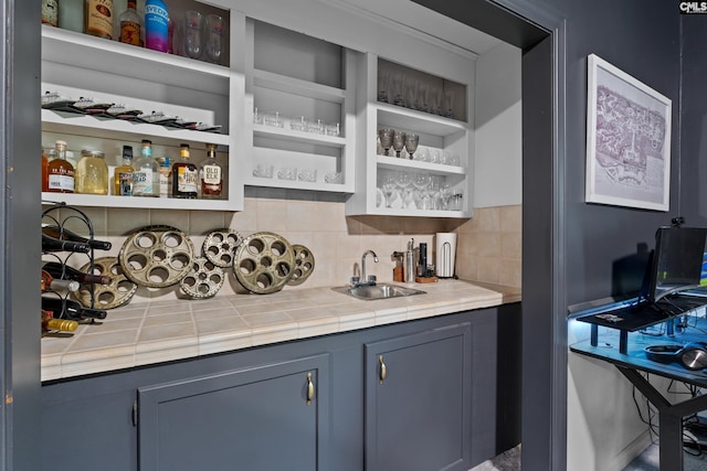 22 Mallet Hill Ct, Columbia, SC 29223 - indoor wet bar featuring tasteful backsplash
