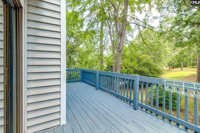 201 Mariners Row, Columbia, SC 29212 - wooden terrace featuring view of wooded area