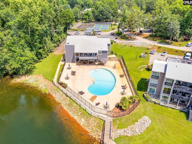201 Mariners Row, Columbia, SC 29212 - view of subject property with a pool and a large body of water