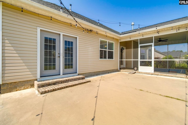 571 Maple Valley Loop, Blythewood, SC 29016 - view of patio / terrace with a sunroom and a ceiling fan