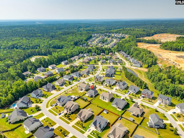 571 Maple Valley Loop, Blythewood, SC 29016 - aerial view of residential area featuring a heavily wooded area