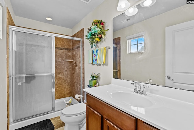 17 Cypress Cove Rd, Columbia, SC 29229 - full bathroom featuring toilet, vanity, and a stall shower