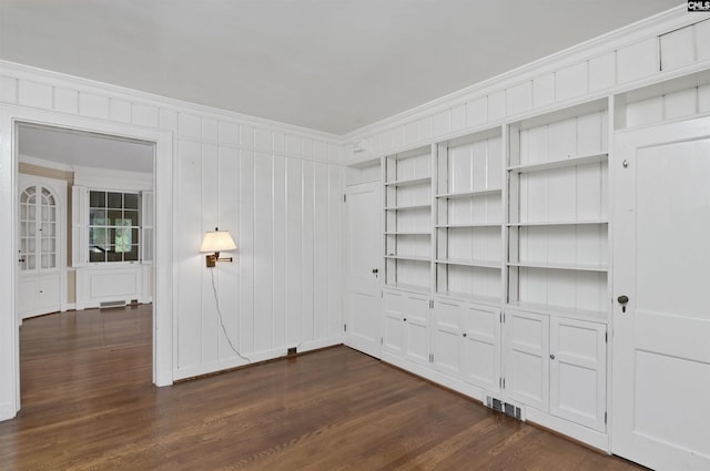 723 Hampton Hill Rd, Columbia, SC 29209 - spare room featuring crown molding and dark wood-type flooring