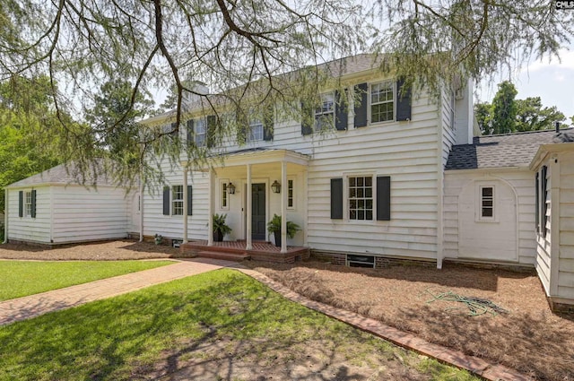 723 Hampton Hill Rd, Columbia, SC 29209 - colonial inspired home featuring a front yard and a shingled roof
