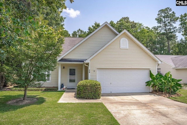 24 Stoney Pointe Dr, Chapin, SC 29036 - traditional home featuring an attached garage, concrete driveway, a front lawn, and roof with shingles