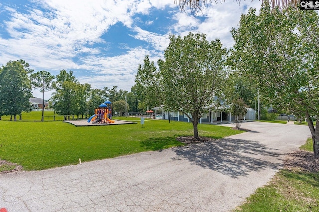 24 Stoney Pointe Dr, Chapin, SC 29036 - surrounding community with a lawn and asphalt driveway
