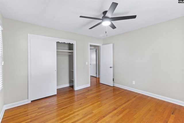 1109 F Ave, Cayce, SC 29033 - unfurnished bedroom featuring light wood-style flooring, a closet, and baseboards