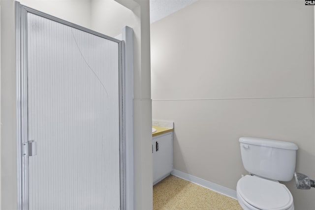 1109 F Ave, Cayce, SC 29033 - full bath with a stall shower, vanity, toilet, and baseboards
