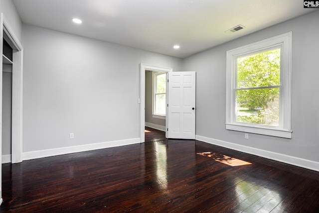 3715 Palmetto Ave, Columbia, SC 29203 - empty room featuring hardwood / wood-style floors, baseboards, and recessed lighting