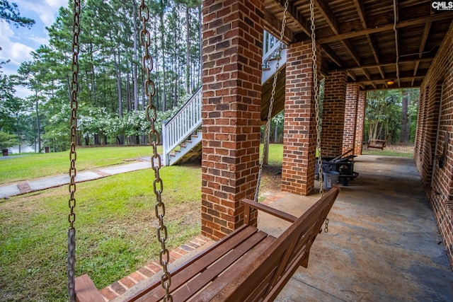 2492 Harbor View Rd, Camden, SC 29020 - view of patio / terrace with stairs