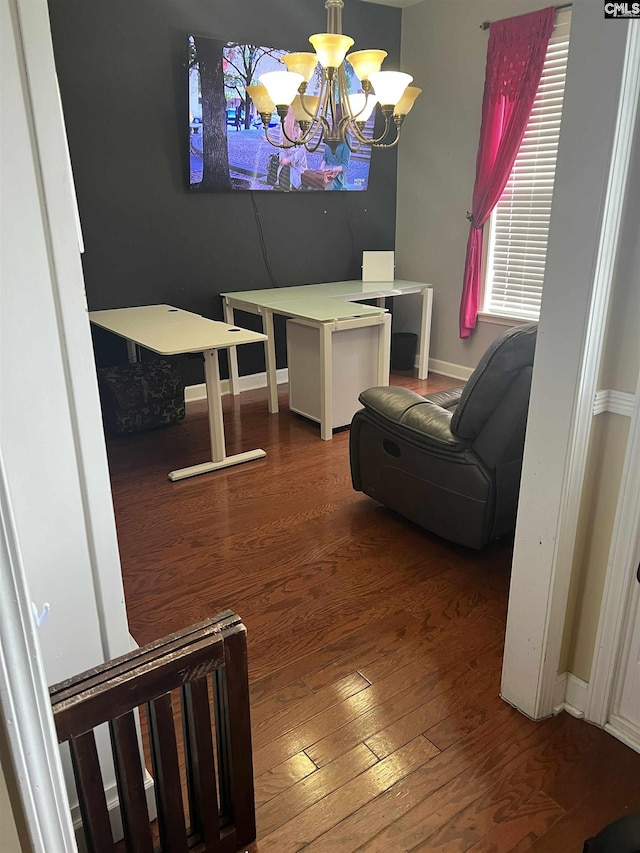 28 Calabash Ln, Elgin, SC 29045 - dining room featuring a chandelier and hardwood / wood-style floors