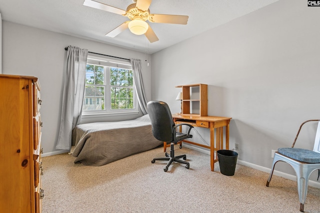 1908 Grays Inn Rd, Columbia, SC 29210 - office space featuring carpet, baseboards, and ceiling fan