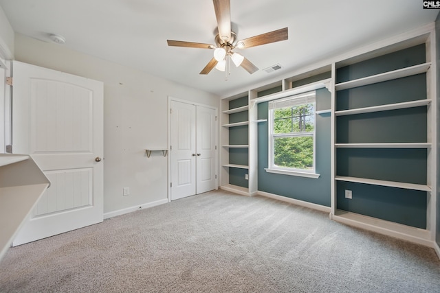514 Red Taffy Way, Lexington, SC 29073 - unfurnished bedroom with carpet, baseboards, a closet, and a ceiling fan