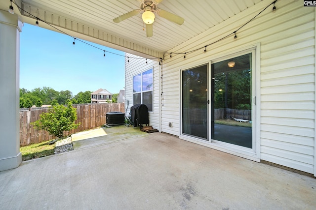 514 Red Taffy Way, Lexington, SC 29073 - view of patio / terrace featuring ceiling fan, central AC, and area for grilling
