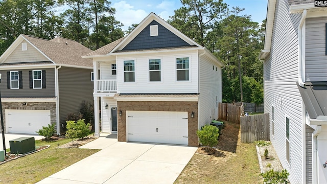514 Red Taffy Way, Lexington, SC 29073 - view of front of home featuring brick siding, a garage, and driveway