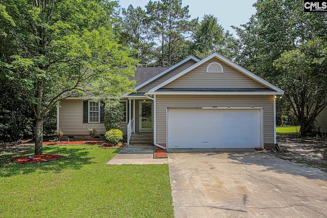 173 Rosewood Ln, Lexington, SC 29072 - traditional home with concrete driveway, a front lawn, and an attached garage