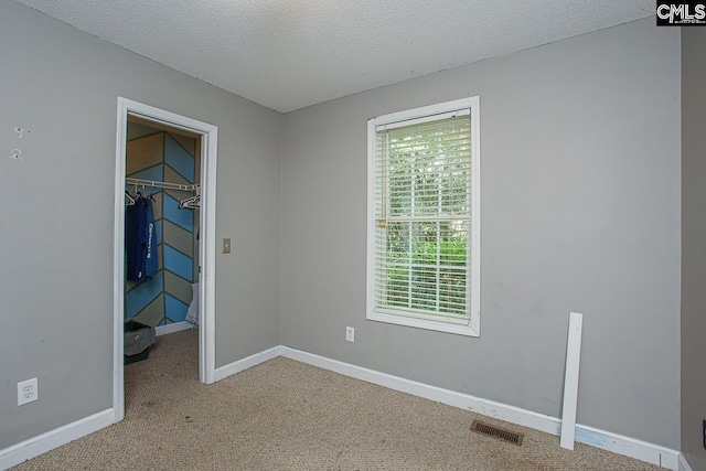 173 Rosewood Ln, Lexington, SC 29072 - unfurnished bedroom featuring a spacious closet, baseboards, carpet flooring, a closet, and a textured ceiling