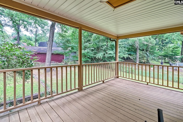 519 Cockspur Rd, Irmo, SC 29063 - deck with a lawn